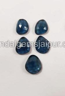London Blue Topaz Rose Cut Slices